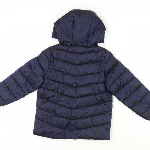 Marks and Spencer Boys Blue Puffer Jacket 7-8 Years
