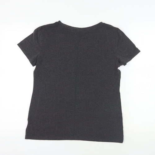 GapFit Grey V-Neck Active T-Shirt Size S