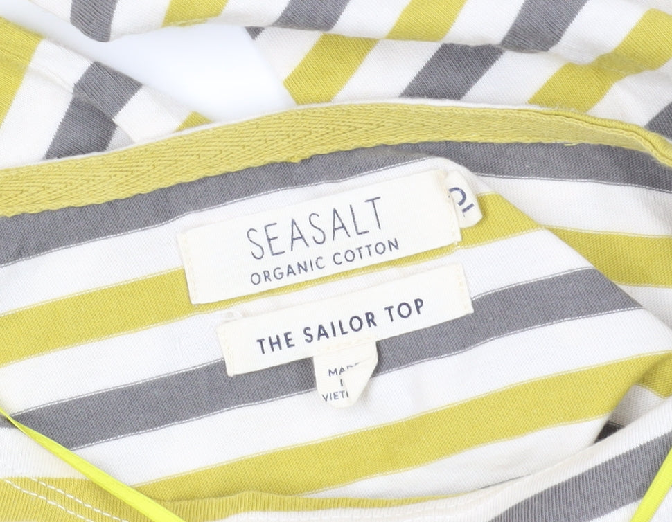 Seasalt Striped Cotton T-Shirt, Multicoloured