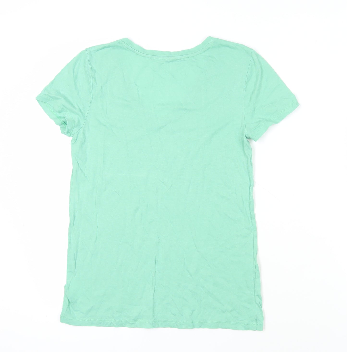 Gap Green Short Sleeve V-Neck T-Shirt, Size S