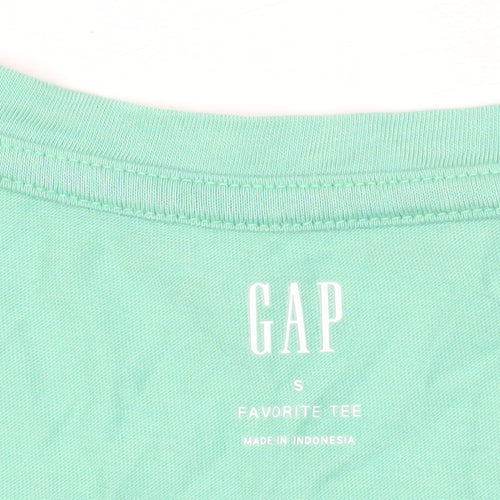 Gap Green Short Sleeve V-Neck T-Shirt, Size S