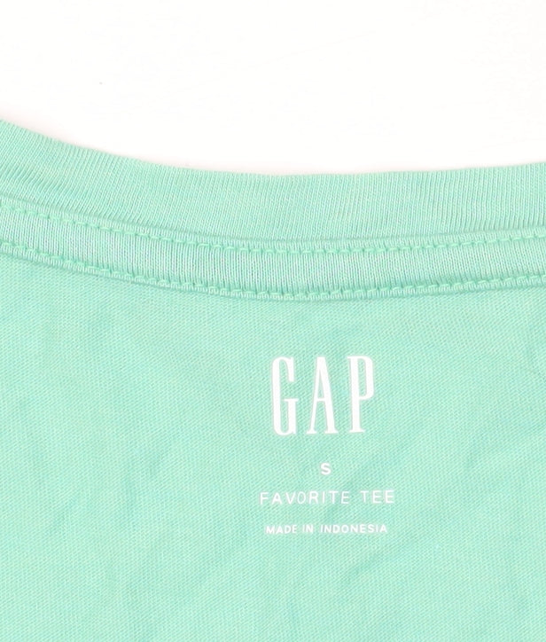 Gap Green Short Sleeve V-Neck T-Shirt, Size S