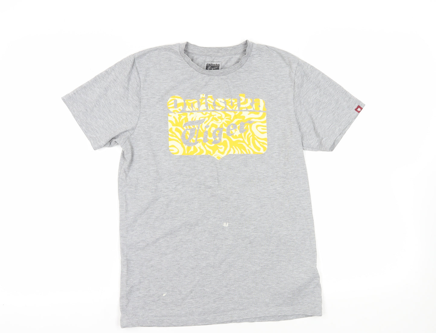 Onitsuka Tiger Grey T-Shirt, S, Casual Style