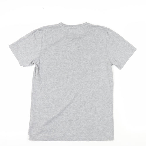 Onitsuka Tiger Grey T-Shirt, S, Casual Style