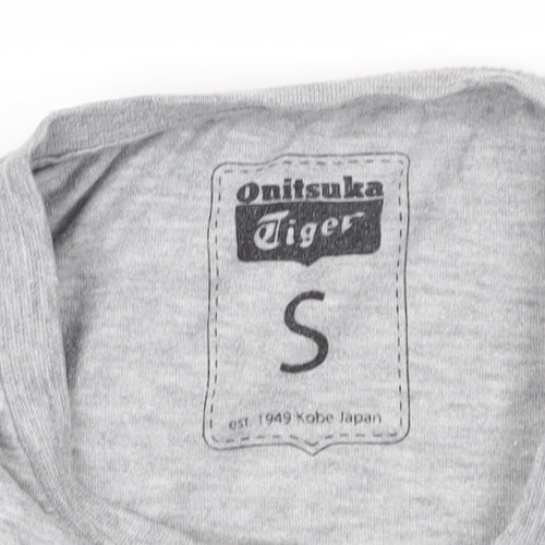 Onitsuka Tiger Grey T-Shirt, S, Casual Style