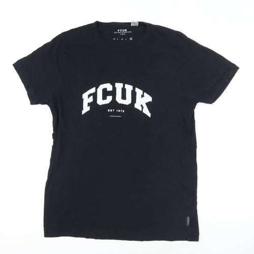 FCUK Black XL Men's Logo T-Shirt