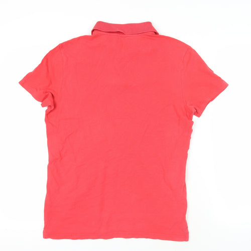 Hollister Red Men's Polo Shirt - Size S - Casual Classic