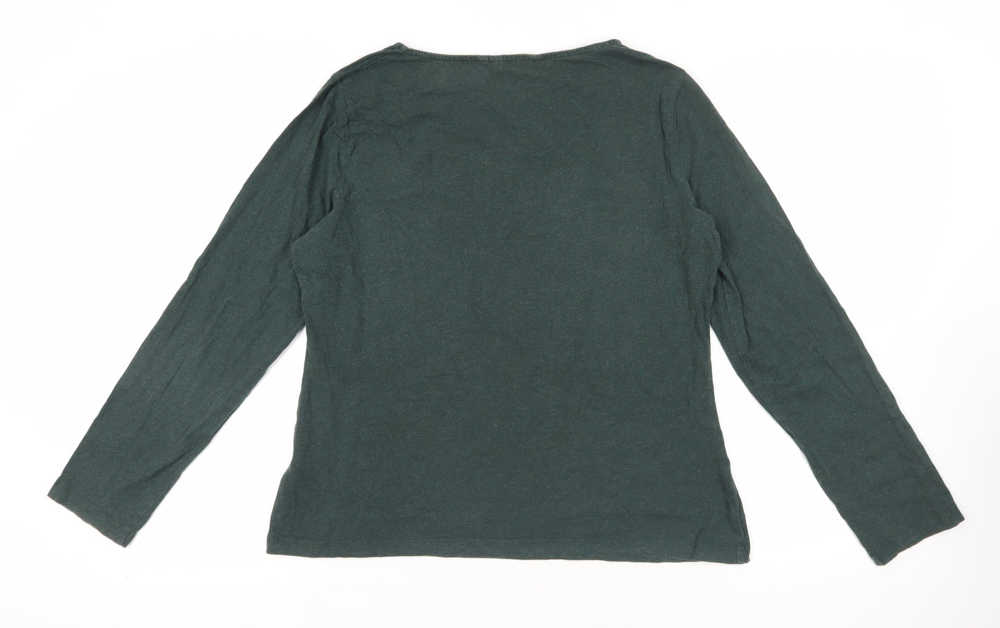 Seasalt Green Long Sleeve Boat Neck T-Shirt Size 18