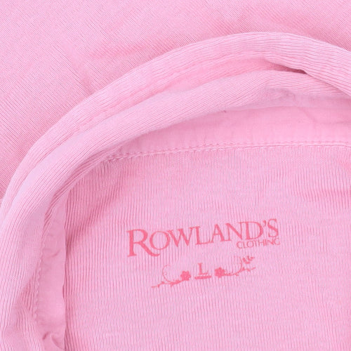 Rowland's Pink Polo Shirt L