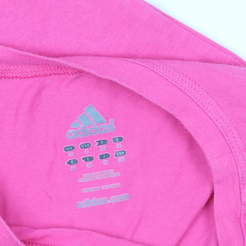 adidas Pink Crew Neck Short Sleeve T-Shirt