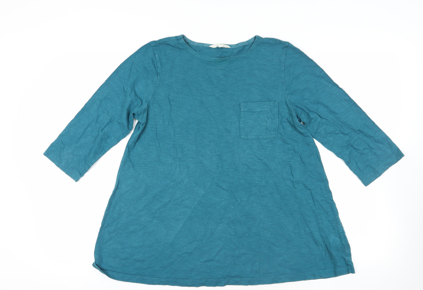 Seasalt Blue Cotton Tunic, Size 14, Casual Style