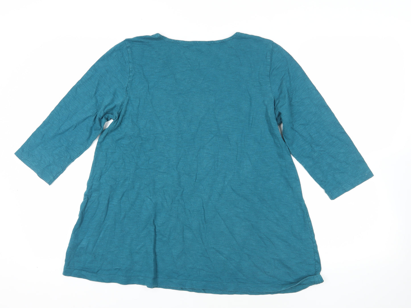 Seasalt Blue Cotton Tunic, Size 14, Casual Style