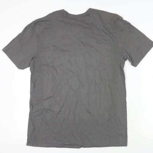 Freddie Mercury Grey T-Shirt, Large, Cotton, Short Sleeve