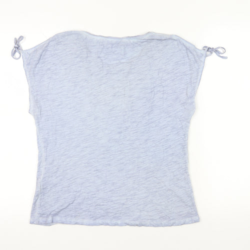 Mint Velvet Blue Cap Sleeve T-Shirt Size 10