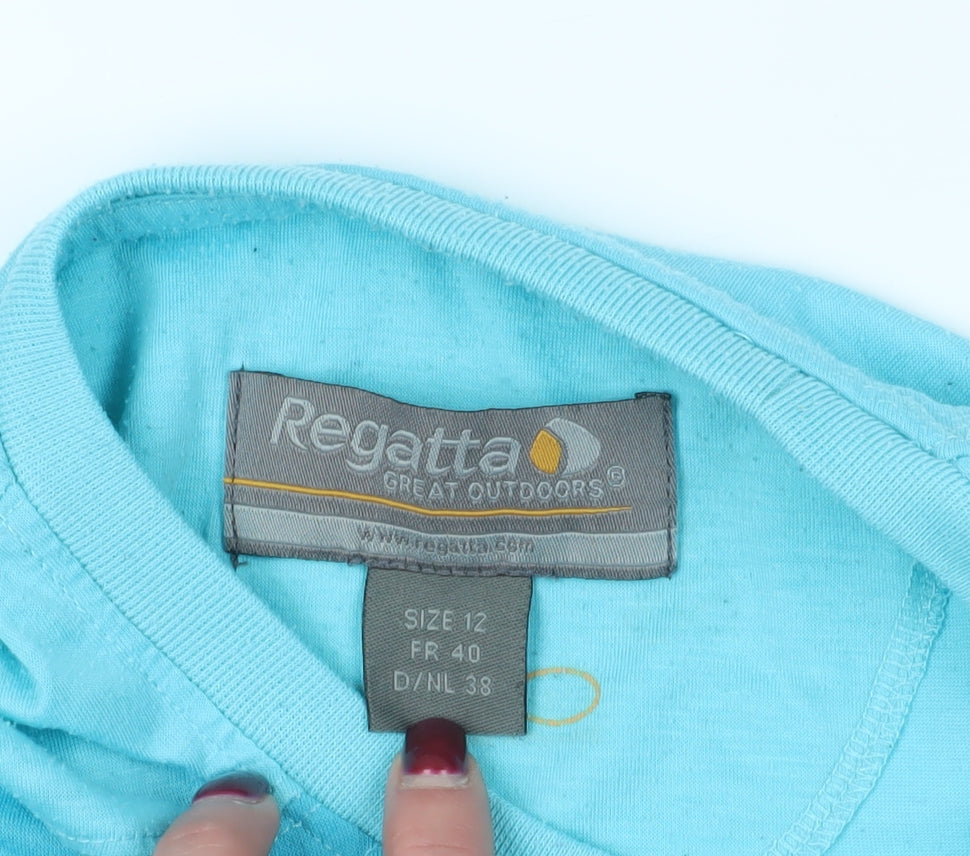 Regatta Blue Classic Fit Women's T-Shirt Size 12