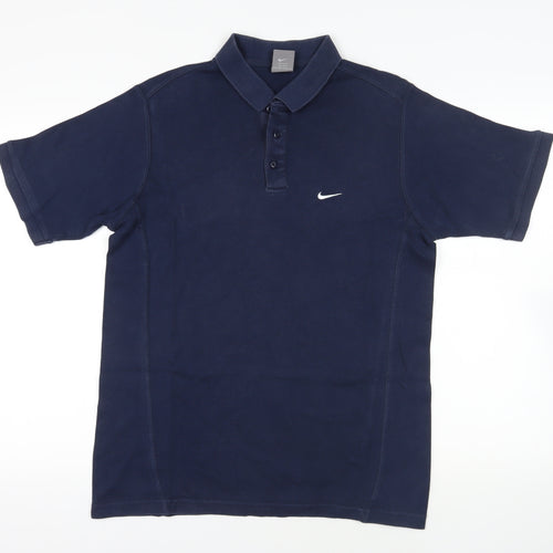 Nike Navy Blue Men's Polo Medium