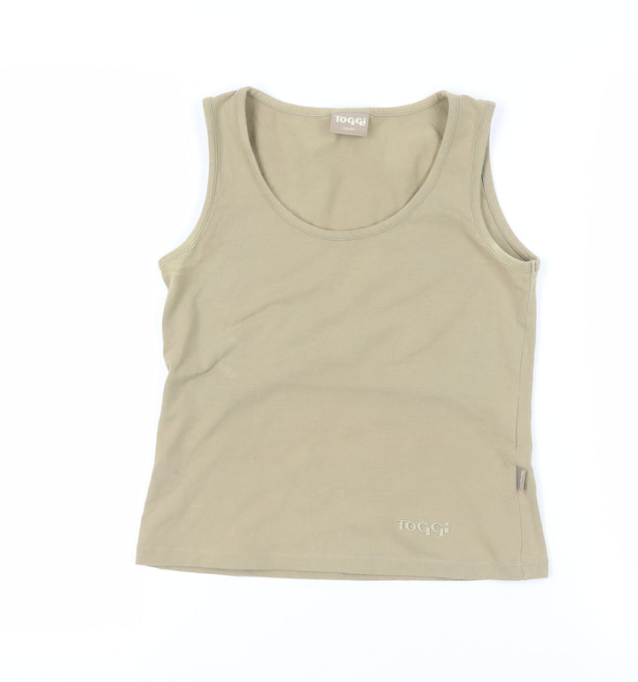 Toggi Beige Tank Top, Size 10, Sleeveless Basic Style