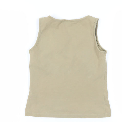 Toggi Beige Tank Top, Size 10, Sleeveless Basic Style