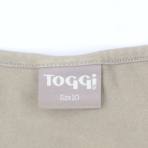 Toggi Beige Tank Top, Size 10, Sleeveless Basic Style