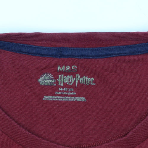 Marks and Spencer Red Harry Potter T-Shirt, Size 14-15 Years