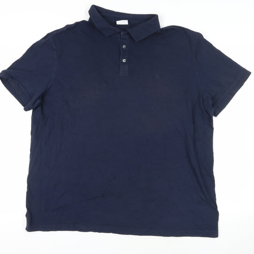 Charles Tyrwhitt Navy Cotton Polo 2XL