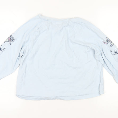 Disney Blue Stitch Long Sleeve T-Shirt - Medium