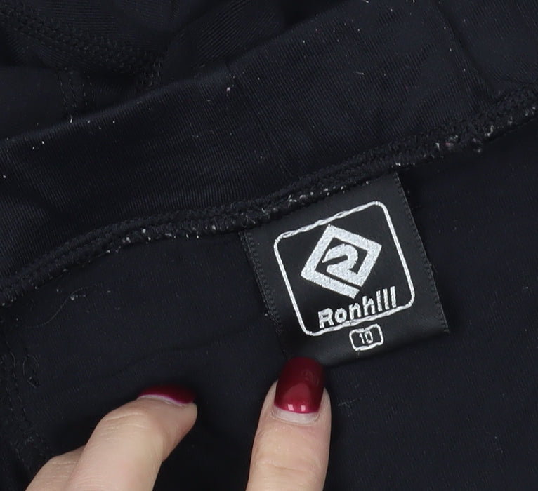 Ronhill Black Women's Capri Running Trousers Size 10