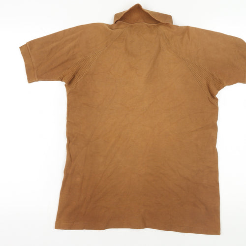 Bob Charles Brown Cotton Polo Medium Vintage Style