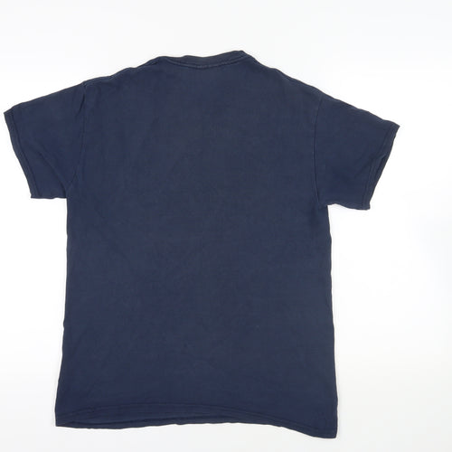 Last Exit to Nowhere Navy Graphic T-Shirt Medium