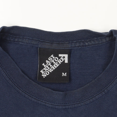 Last Exit to Nowhere Navy Graphic T-Shirt Medium