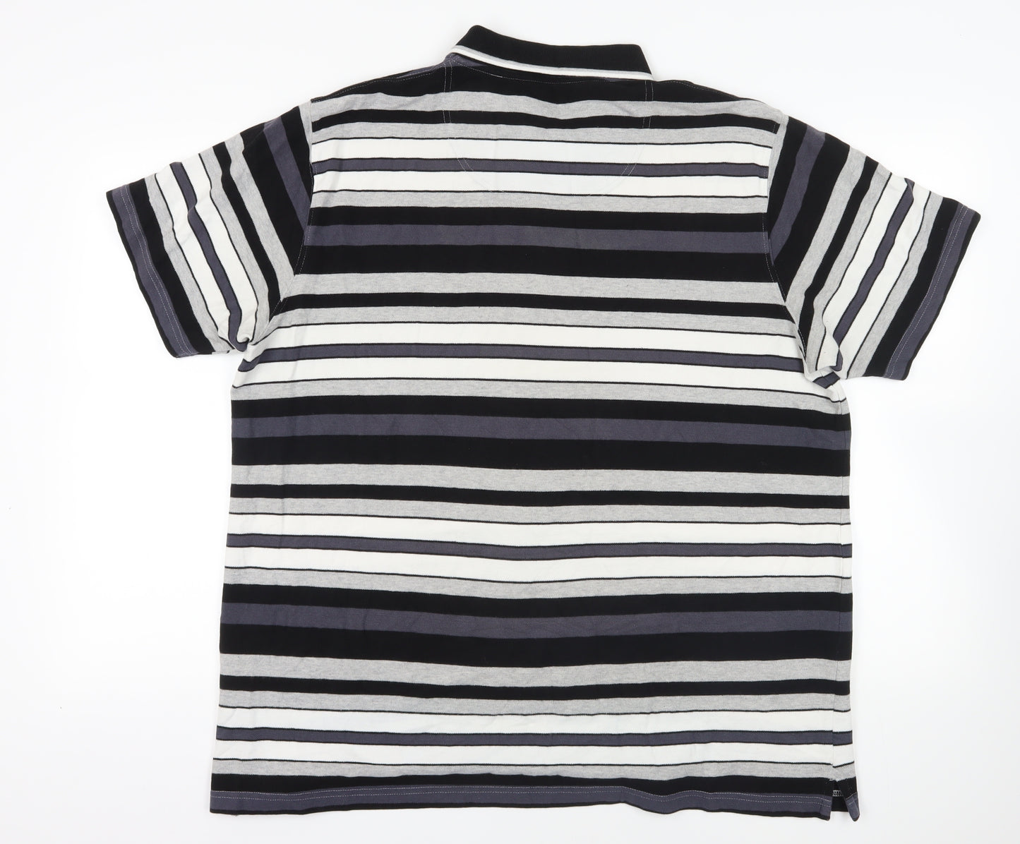 Guinness 2XL Black Striped Polo Shirt