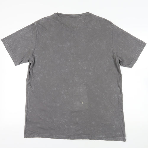 Hard Rock Grey Guitar Men's T-Shirt 2XL