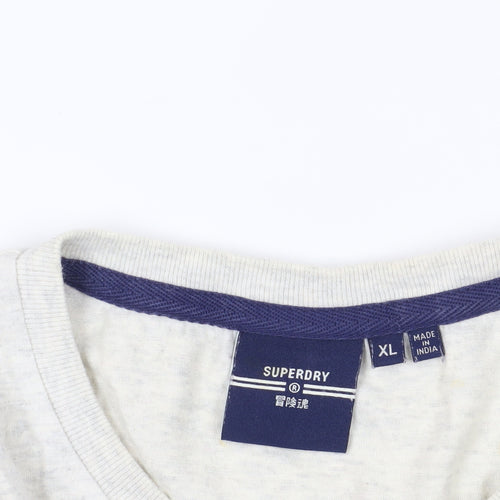 Superdry Ivory XL Cotton T-Shirt