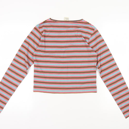 Lucy & Yak Multicoloured Striped Long Sleeve T-Shirt L