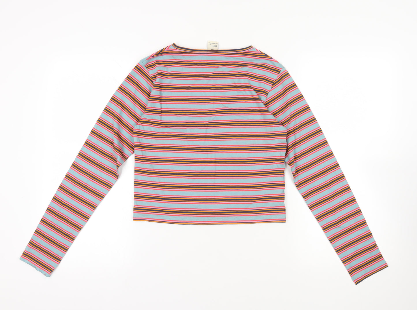 Lucy & Yak Multicoloured Striped Long Sleeve T-Shirt L