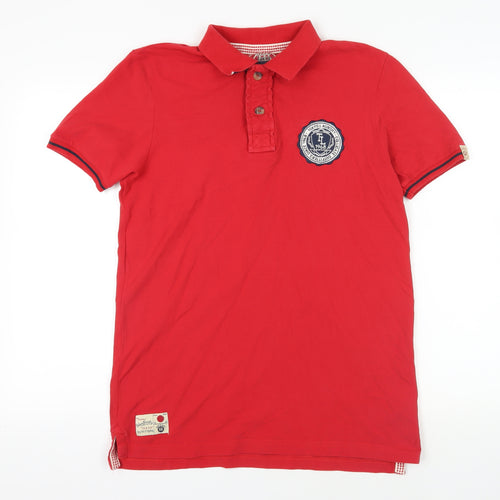 Tokyo Laundry Red Polo Men's M Short Sleeve