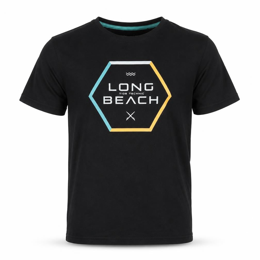 Anko Black Beach Graphic T-Shirt, M, Cotton, Summer Style