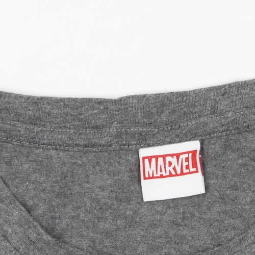 Marvel Grey XL T-Shirt, Avengers Superhero Graphic