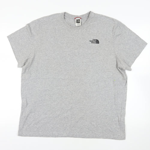 The North Face Grey XL Men's T-Shirt, Logo, Casual