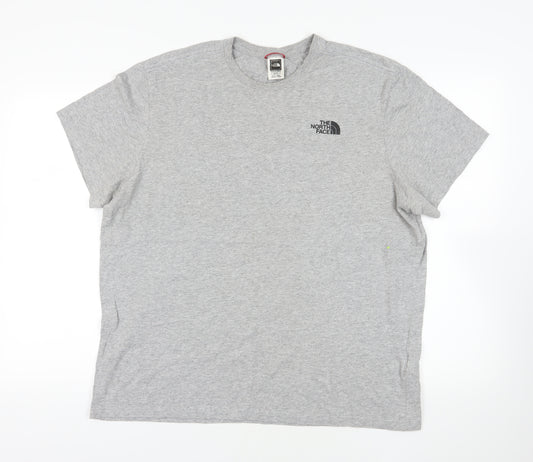 The North Face Grey XL Men's T-Shirt, Logo, Casual