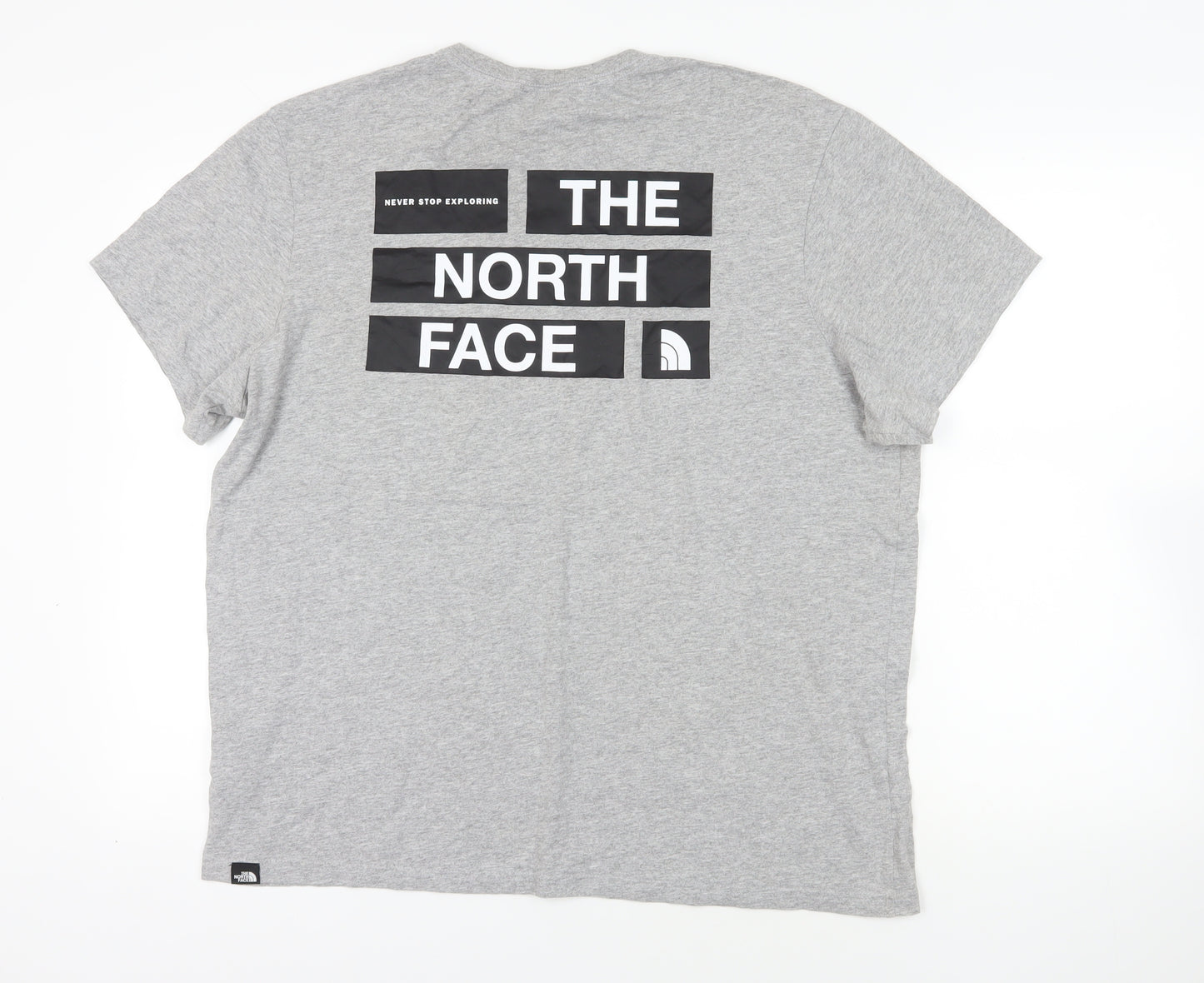 The North Face Grey XL Men's T-Shirt, Logo, Casual