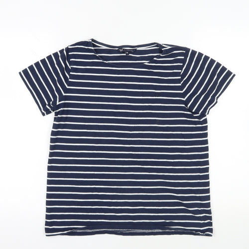 Crew Clothing Blue Striped T-Shirt, Size 14