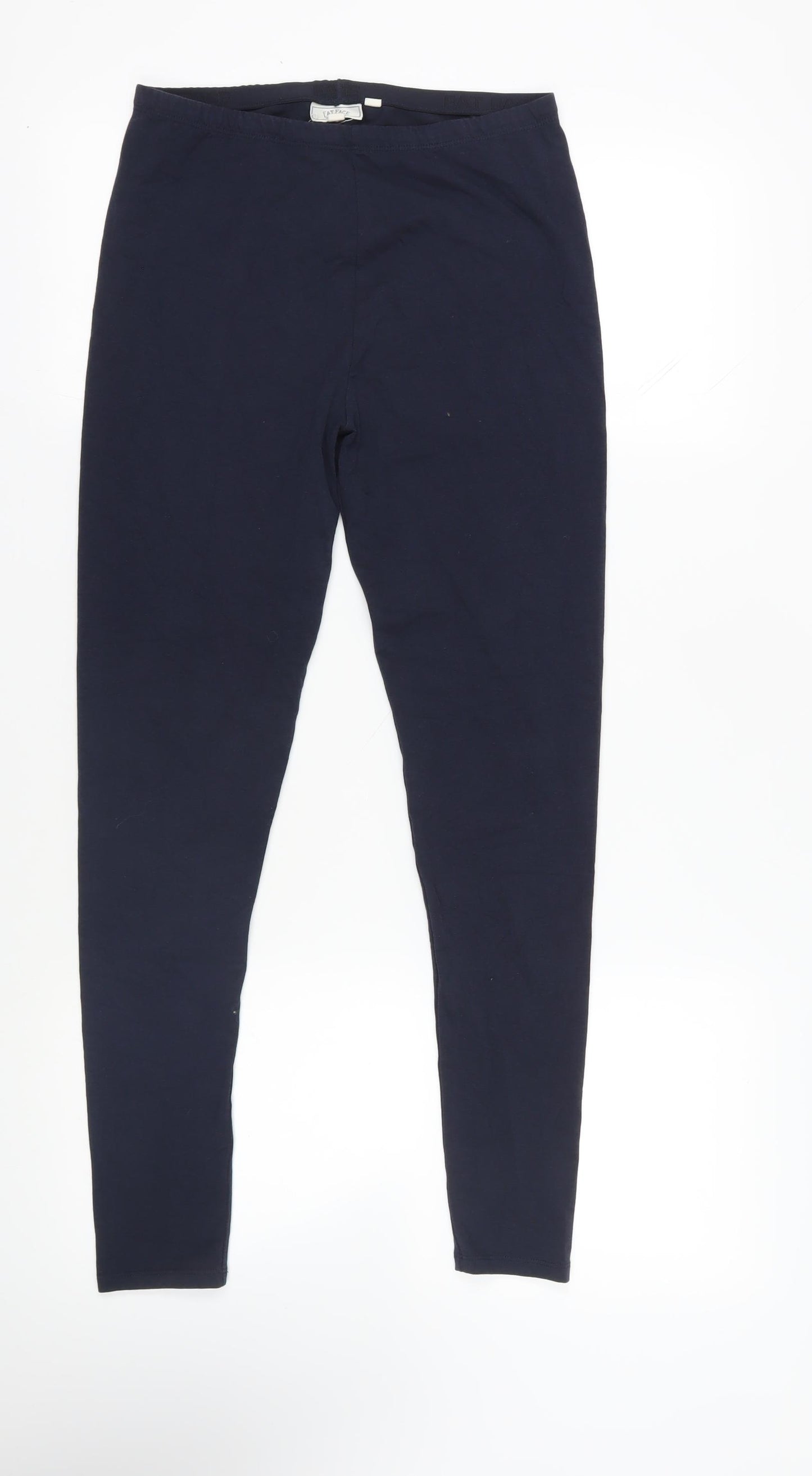 Fat Face Blue Ankle Leggings, Size 12, Cotton Blend