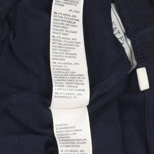 Fat Face Blue Ankle Leggings, Size 12, Cotton Blend