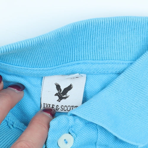 Lyle & Scott Blue Polo Shirt, Boys Size 6, Casual Style