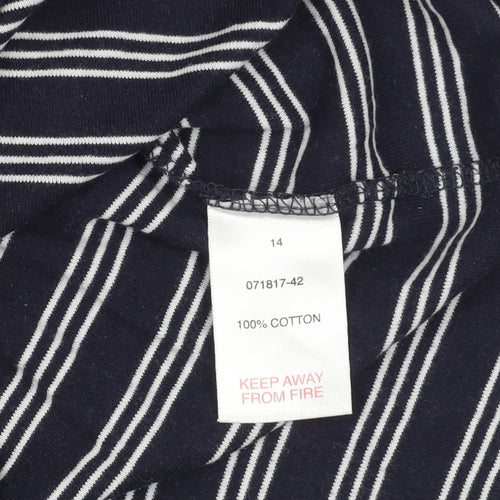 Peter Storm Blue Striped T-Shirt Size 14