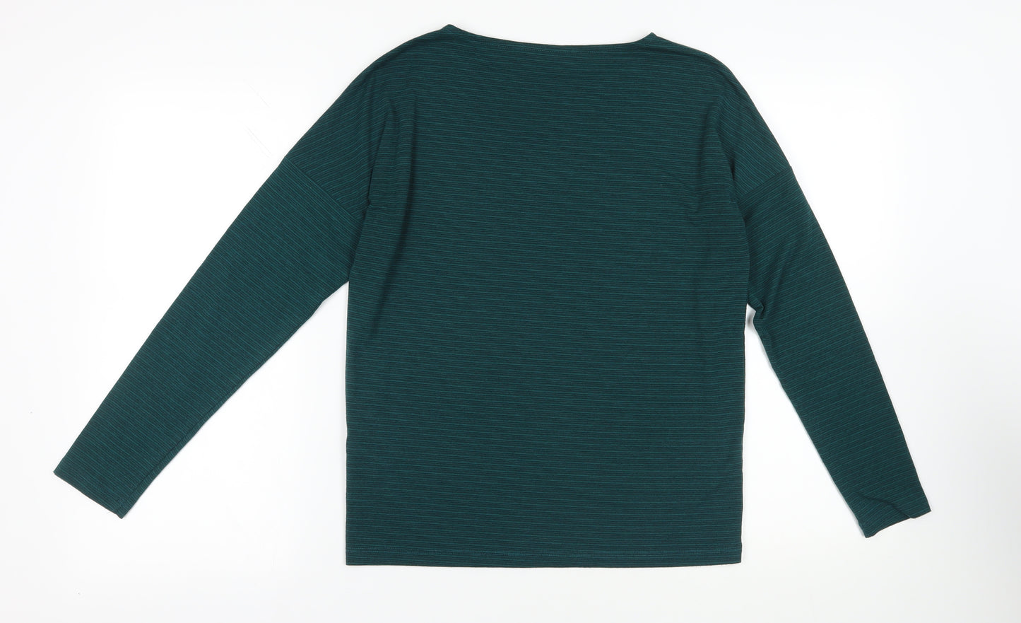 Rohan Green Striped Knit T-Shirt Long Sleeve Size 12