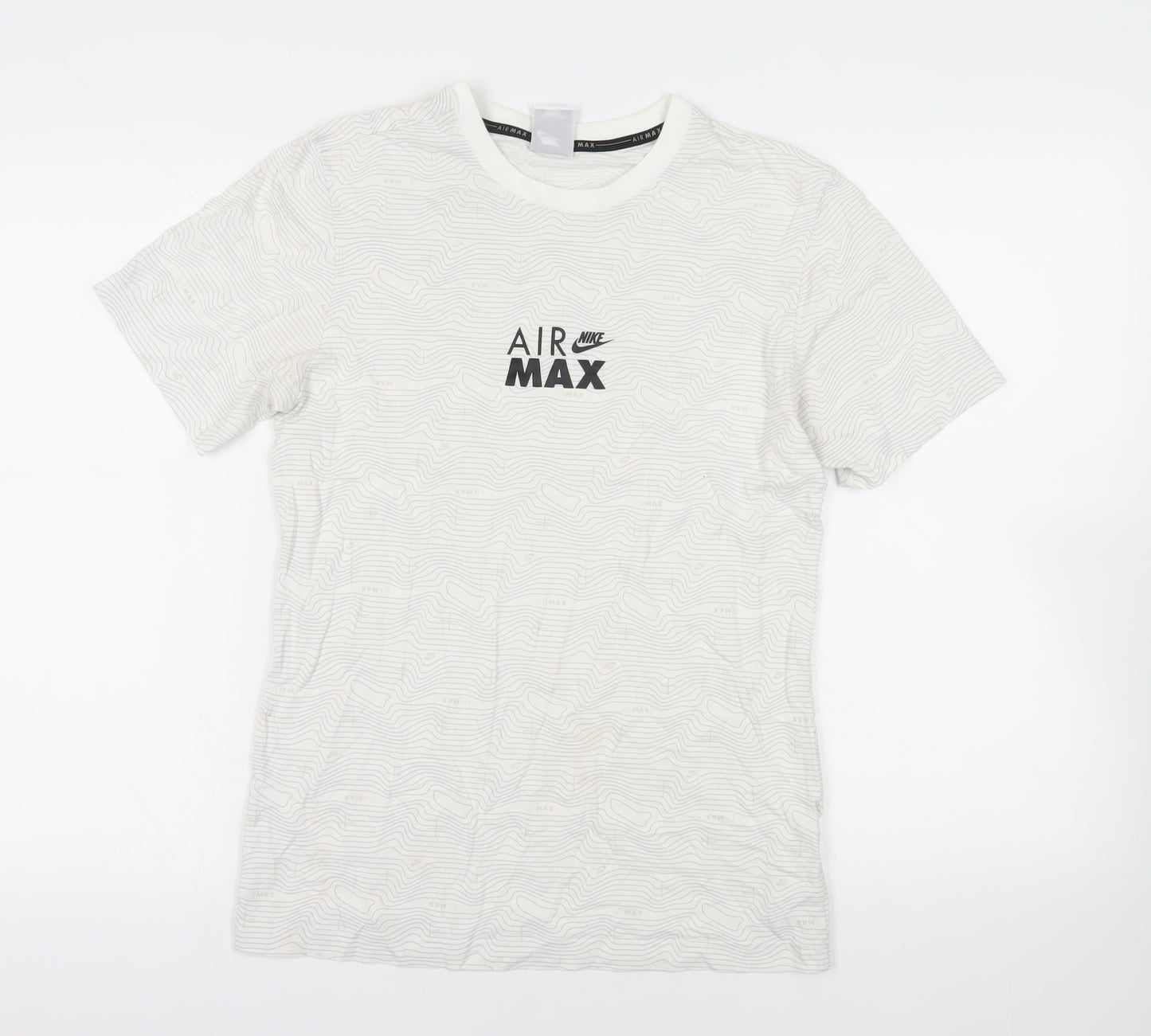 Nike Air Max White Graphic Men's T-Shirt - Size S