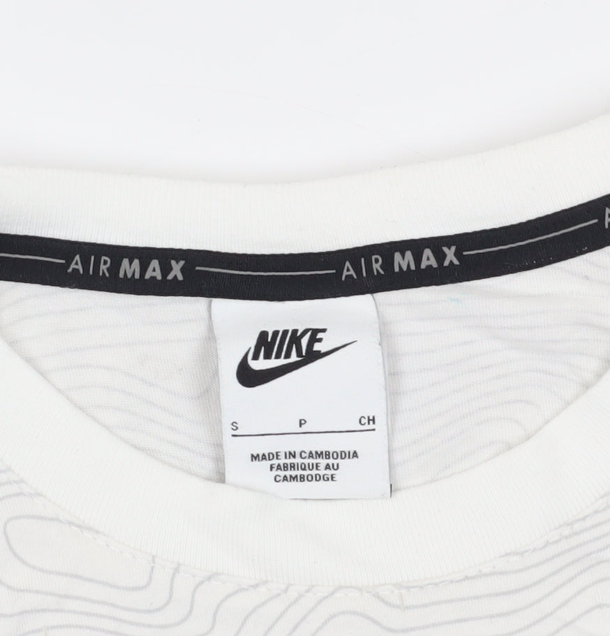 Nike Air Max White Graphic Men's T-Shirt - Size S
