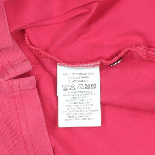 Green Lamb Pink Polo Sleeveless Top Size 14